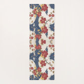 Traditional Japanese Kimono Pattern Yogamatte (Rückseite)