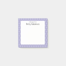 Traditional Japanese Lattice Pattern Post-it Klebezettel