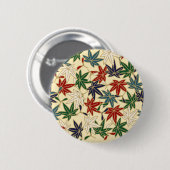 Traditional Japanese Maple Leaf Patterns Button (Vorne & Hinten)