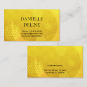 Traditional Japanese pattern Modern art gold Visitenkarte (Vorne/Hinten)