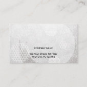 Traditional Japanese pattern Modern art silver Visitenkarte (Rückseite)