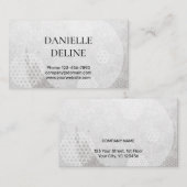 Traditional Japanese pattern Modern art silver Visitenkarte (Vorne/Hinten)