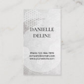 Traditional Japanese pattern Modern art silver Visitenkarte (Vorderseite)