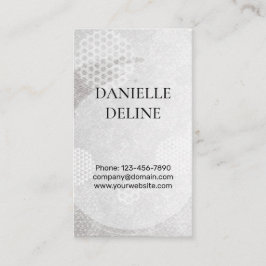 Traditional Japanese pattern Modern art silver Visitenkarte