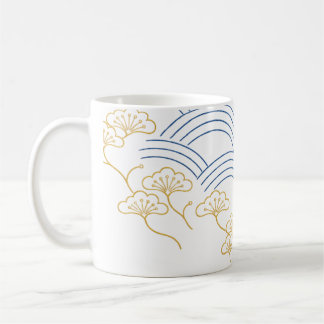 Traditional Japanese Wave Pine Mug Kaffeetasse