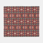 Traditional Kurdish geometric carpet pattern  Fleecedecke (Vorderseite (Horizontal))