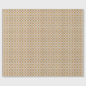 Traditional Latvian SUN sign geometric pattern V Geschenkpapier (Flach)