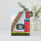 Traditional Madeira house in Santana Postkarte (Stehend Vorderseite)