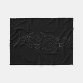 Traditional Maori Tribal Tattoo. New Zealand. Fleecedecke (Vorderseite (Horizontal))