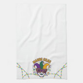 Traditional Mari Gras colored mask Geschirrtuch (Vertikal)