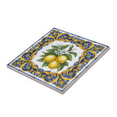 Traditional Mediterranean Majolica Lemon Fliese (Seite)