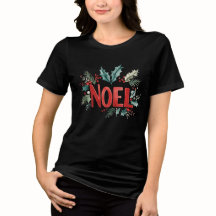 Traditional Merry Noel Holly Mistletoe Christmas