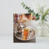 Traditional Moroccan Mint Tea Travel Photo Postkarte (Stehend Vorderseite)
