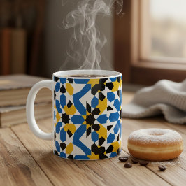 Traditional Moroccan Zellige Geometric Pattern Kaffeetasse