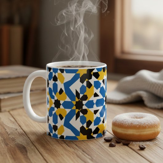 Traditional Moroccan Zellige Geometric Pattern  Kaffeetasse