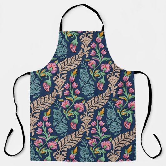 Traditional Mughal Allover Designart,pattern,flora Schürze (Vorderseite)