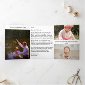 Traditional Nativity Scene Church Christmas Dreifach Gefaltete Urlaubskarte (Innenseite)