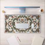 Traditional Norwegian Rosemaling Floral Art Custom Schreibtischunterlage<br><div class="desc">This premium desk mat features an intricate, traditional Rosemaling pattern, blending elegant floral scrolls with a sophisticated color palette. Designed to provide a smooth surface for your mouse and ultimate protection for your desk, it combines cultural artistry with modern functionality. Perfect for those who appreciate folk art, vintage aesthetics, or...</div>