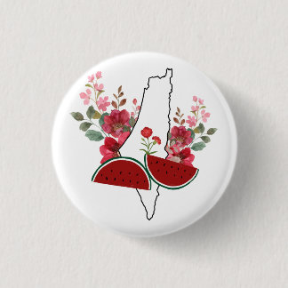 Traditional Palestine elements in palestine map Button