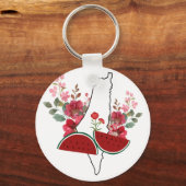 Traditional Palestine elements in palestine map Schlüsselanhänger (Rückseite)