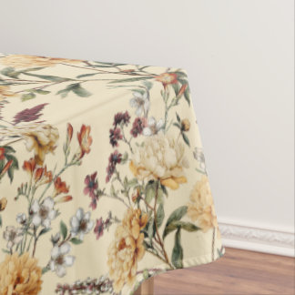 Traditional  Peony Vintage Botanical Pattern Tischdecke