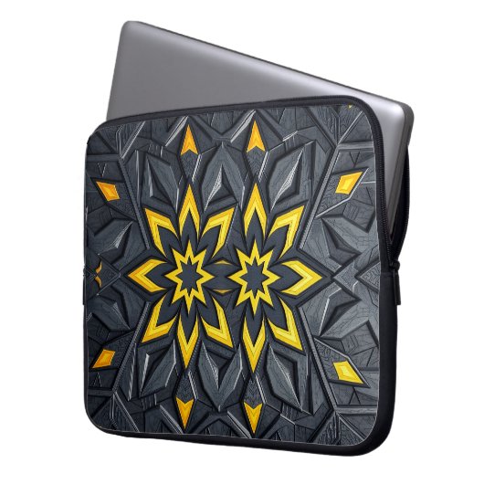 Traditional Persian Geometry Laptopschutzhülle (Vorderseite Links)