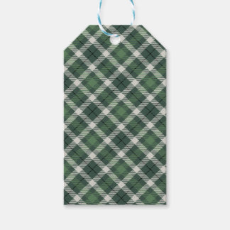 Traditional plaid in green and black. geschenkanhänger