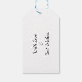 Traditional plaid in green. geschenkanhänger (Rückseite)