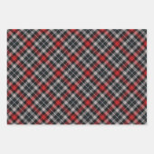 Traditional plaid in red and black. geschenkpapier set (Vorderseite)