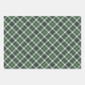 Traditional plaid in shades of green geschenkpapier set (Vorderseite 3)