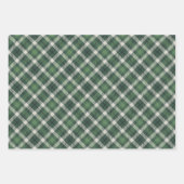 Traditional plaid in shades of green geschenkpapier set (Vorderseite 2)