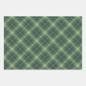 Traditional plaid in shades of green geschenkpapier set (Vorderseite 3)