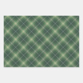 Traditional plaid in shades of green geschenkpapier set (Vorderseite)