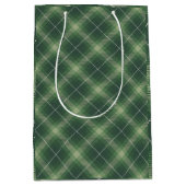 Traditional plaid in shades of green mittlere geschenktüte (Vorderseite)