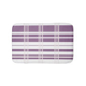 Traditional Plaid Plum, Blush Pink, White Badematte (Vorderseite)