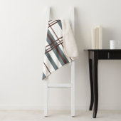 Traditional Plaid Smoke Grey, Deep Burgandy, White Sherpadecke (Beispiel)