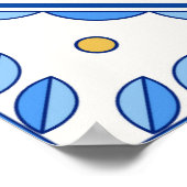 Traditional Portugal Lisbon azulejo ceramic tiles. Poster (Ecke)