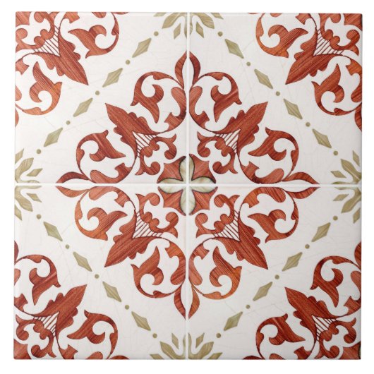 Traditional Portuguese glazed  Fliese (Vorderseite)