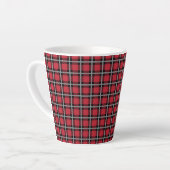 Traditional Red & Black Scottish Plaid Milchtasse (Linke Ecke)