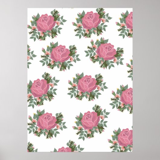 Traditional Rose posy Poster (Vorne)