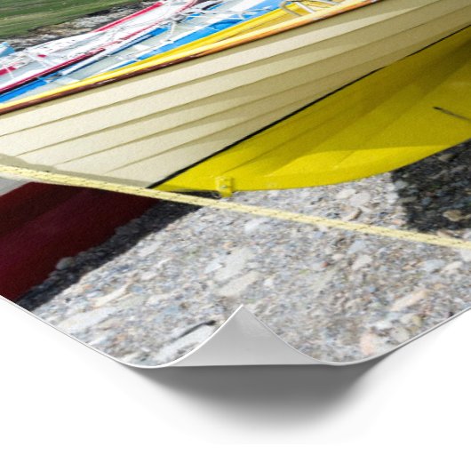 Traditional rowboats poster (Ecke)