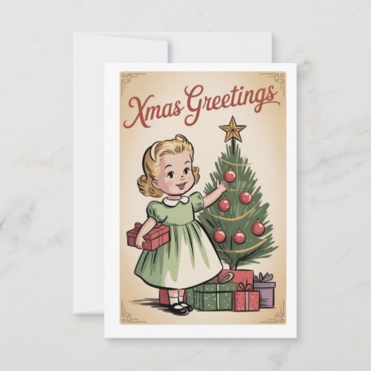 Traditional Rustic Seasonal Gift Einladung (Vorderseite)