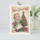 Traditional Rustic Seasonal Gift Einladung (Stehend Vorderseite)