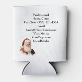 Traditional Santa Claus Business Card Dosenkühler