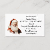 Traditional Santa Claus Business Card Visitenkarte (Vorderseite)