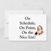 Traditional Santa Claus Business Thank You Card Dankeskarte (Rückseite)