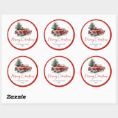 Traditional Santa Claus Vintage Holiday Sticker (Blatt)