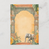 Traditional South Indian Wedding Details Begleitkarte (Rückseite)