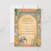 Traditional South Indian Wedding RSVP Karte (Vorderseite)