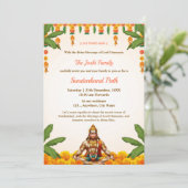 Traditional Sundarkand Path Invitation Card Einladung (Stehend Vorderseite)